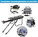 Fuqiduo Mountainbike Gepäckträger, verstellbar, Schnellmontage, 100kg Belastbarkeit, 24-29 Zoll, Aluminiumlegierung, Reflektor