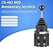 Joystick Switch,Joystick Switch 4 Position 4No Spring Return Momentary Joy Stick Joystick Switch Replacement Joystick 4 Positions for Hkai-41Z04 For Magnetic Starters, Contactors And Relays