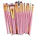 Produktbild Amcool 12Pcs Professional Bürste Make-up Pinsel Set Bilden Kosmetika Lidschatten Kits (Pink 3)