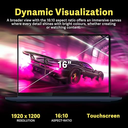 Image of Lenovo IdeaPad 5 16 inch WUXGA Touch 2-in-1 Laptop, AMD Ryzen AI 7 350, 16GB LPDDR5X, 2TB Storage (1TB SSD+1TB Docking Station), AMD Radeon 860M, Backlit Keyboard, FHD IR Camera, Win 11 Pro, Blue