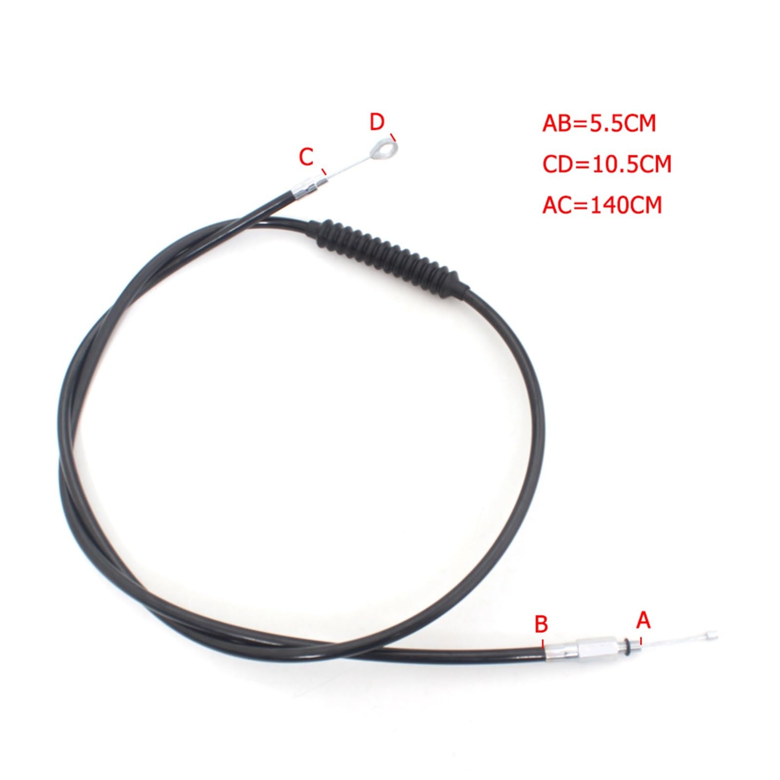 Cable De Embrague Trenzado De 140 Cm Motocicleta, Cable De Control Manual De Acero Wolfram para Iron 883 Sportster XL883N XL1200V