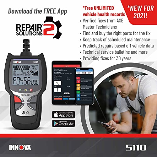 INNOVA 5110 Check Engine Code Reader – Super Simple Car Scanner for All Levels – Works on Most 1996 & Newer OBDII Cars