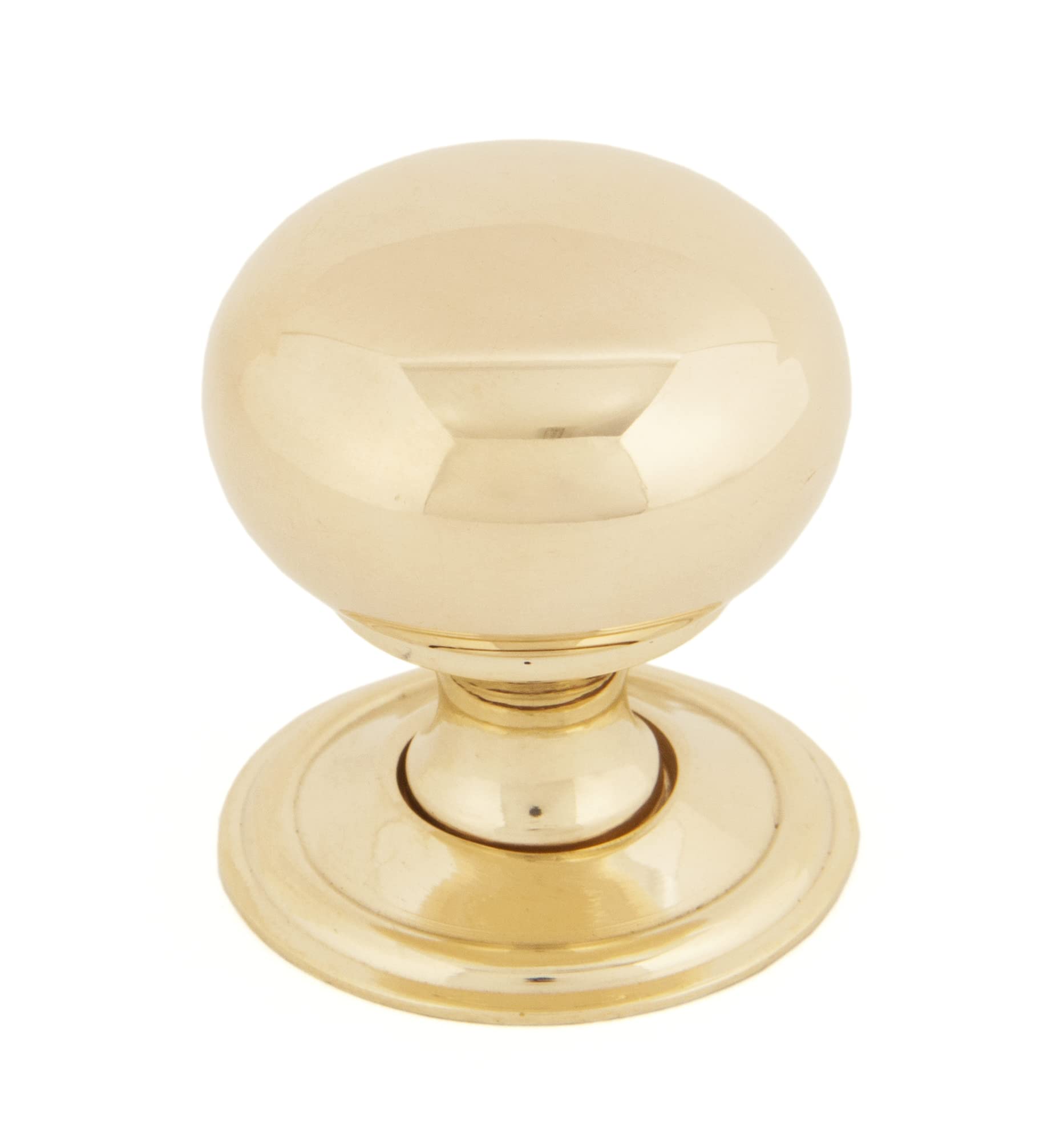 From the Anvil Polished Brass Mushroom Cabinet Knob 32mm