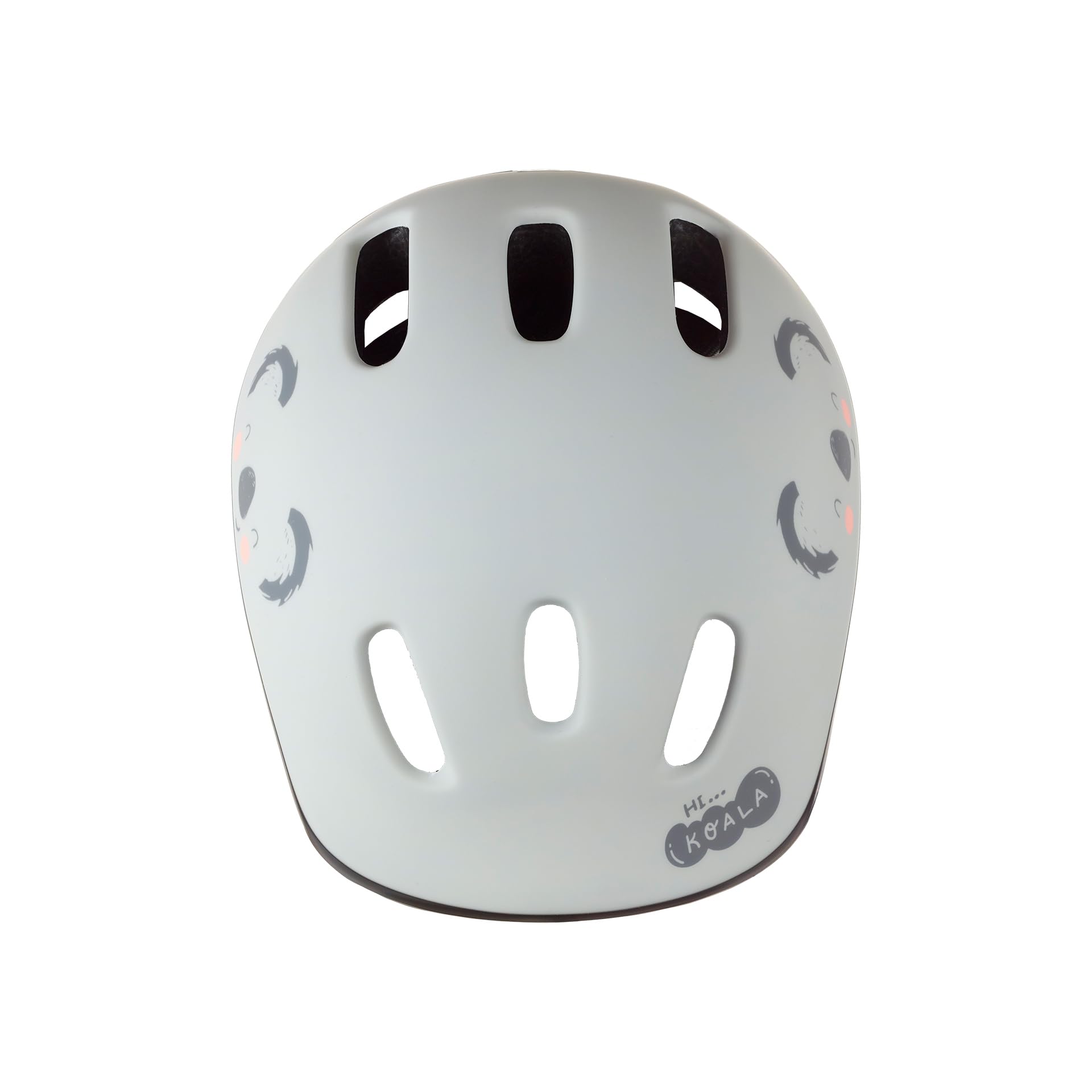 Casco Bimbo Polisport Koala - Leggero, Regolabile, Taglia XXS (49-55cm), Grigio