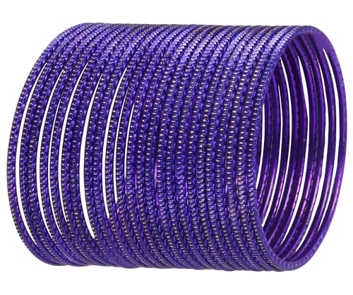 Touchstone Indian Bollywood Fashion Trends Handcrafted Peeled Pattern Textured Purple