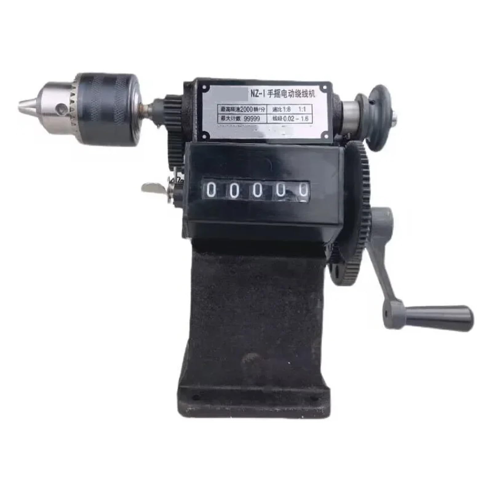 JVDDI NZ-1 Manual hand dual-purpose Coil counting and Winding Machine Hand winding machine Modified with chuck(0.6-6 Chuck)