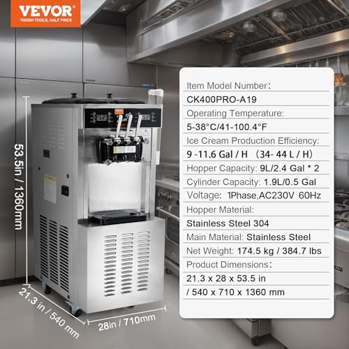 VEVOR Commercial Ice Cream Machine CK400PRO-A19 の商品画像 2