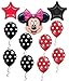 Produktbild Minnie-Maus-Luftballons mit roten und schwarzen Punkten, Mylar-Ballons, Party-Set, 9 Stück