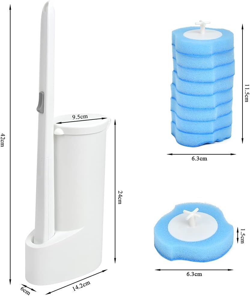 TIMESETL Brosse WC 3en1 Rechargeable: Nettoyage 360° Efficace et Hygiénique - Image secondaire