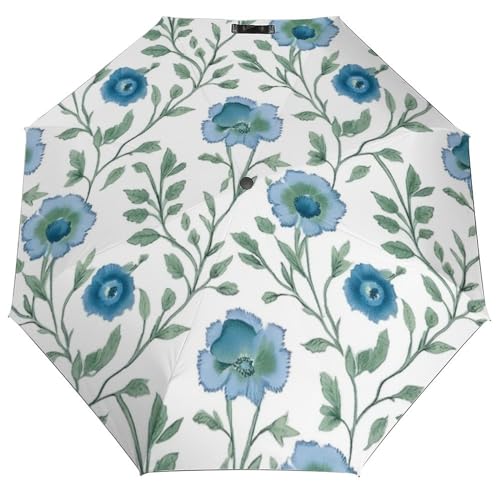 Parapluie pliant Tibet Tigre Bleu style asiatique coupe-vent léger