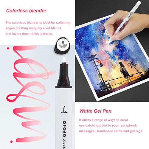 Skin Tone Alcohol Markers, Flesh Colors Dual Tip Art Marker Pens,Professional Permanent Drawing Markers For Artist Sketching, Portrait,Comics,Anime,Manga Drawing Coloring (60 Include 12 Skin Tone) #TOP6