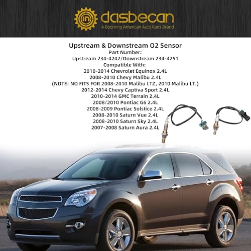 Sensor de Oxígeno Dasbecan 234-4242 & 234-4251 para Chevrolet y GMC miniatura 2