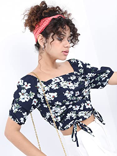 Image of KETCH Women Regular Fit Printed Short Sleeve Tops