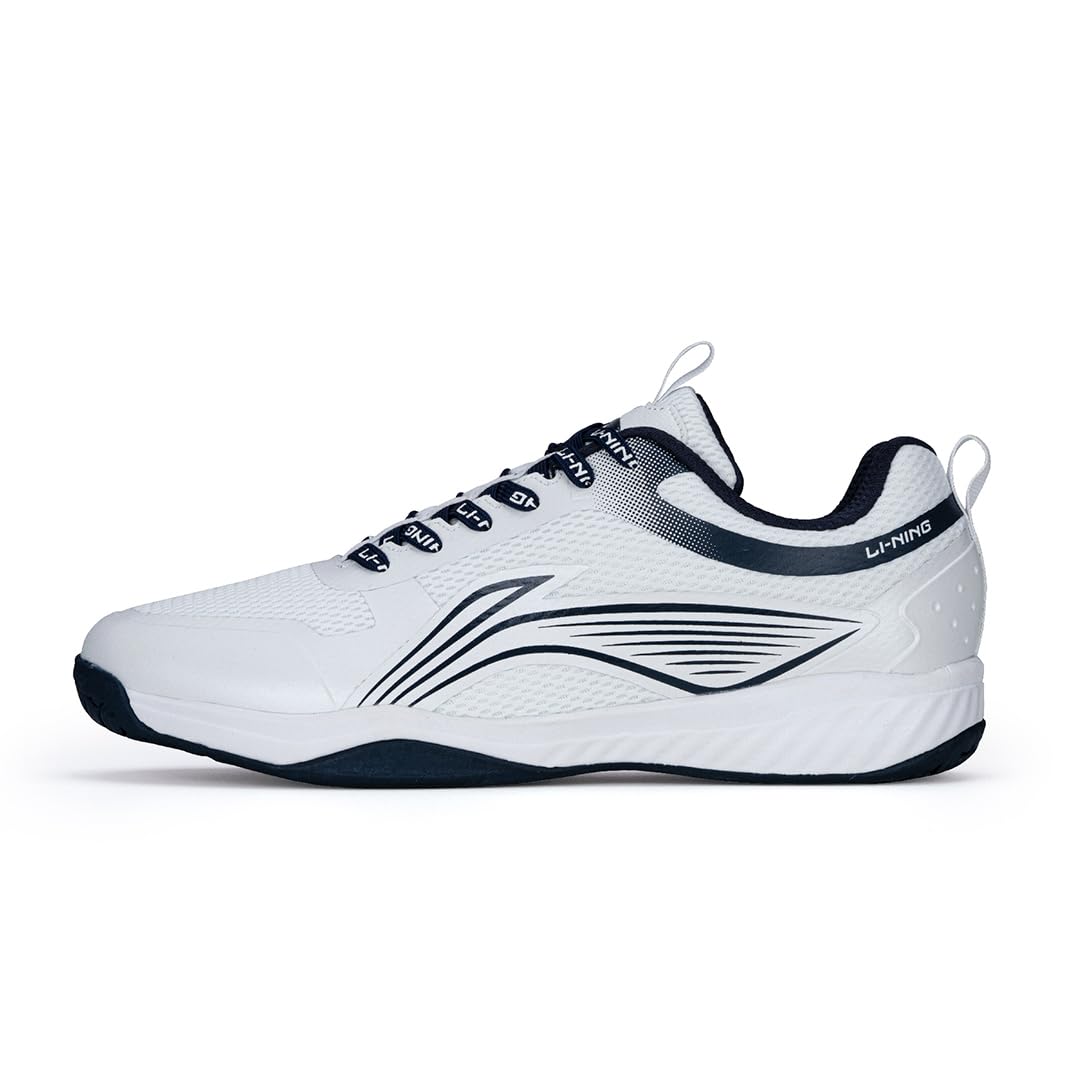 Li-Ning Ultra Fly III Non-Marking Badminton Shoes ┃ Breathable Mesh ┃ Shock Absorption ┃ Lightweight & Durable (White/Navy ; 9 UK) (B0CVB1DCYD) Amazon Price History, Amazon Price Tracker