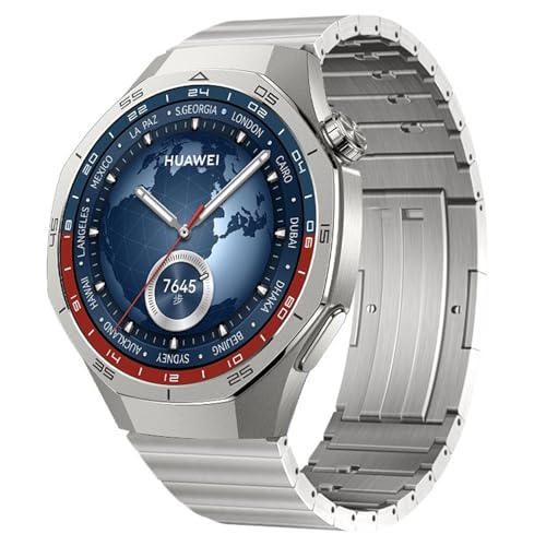 JUSUTEK �l�C �V�o�� �ʌ��ꊔ���y�ʃ`�^���������v�o���h �x���g, �R���p�`�u�� HUAWEI WATCH 3 PRO/4/GT3/GT4(46mm)/GT5 PRO(46mm)/ULTIMATE �K�p,22MM�K�p�C�c�[���s�v�x���g�Z�k �X�}�[�g