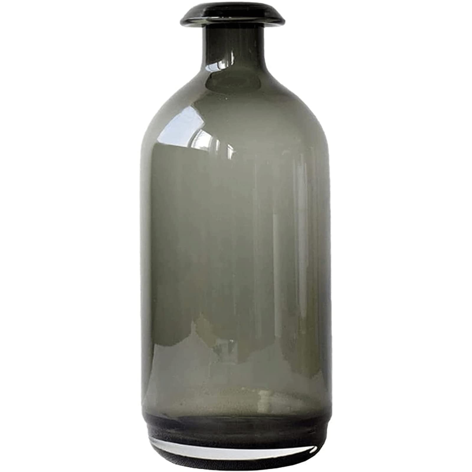 Ngdfgr As Known Fashion Simple Smoke Gray Gradient Glass Vase Rustic Versatile Flower Vases Minimalist Exquisite Eclectic Flowerpot For Home Decoration (B),B