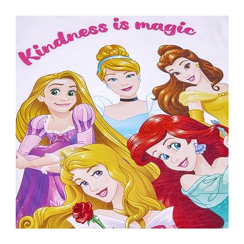 Disney Princess Girls T-Shirts Pack of 3, 3PK Princess T-Shirts, Summer Tops for Girls - Image 4
