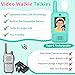 Video Walkie Talkies for Kids, 2 Pack Rechargeable Kids Walkie Talkies Long Range with Flashlight Outdoor Christmas Birthday Toddler Toys Gifts for 3-12 Year Old Boys Girls for Outside, Camping Travel