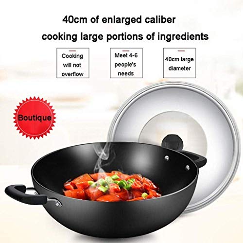 Wok de aluminio forjado con revestimiento antiadherente miniatura 6