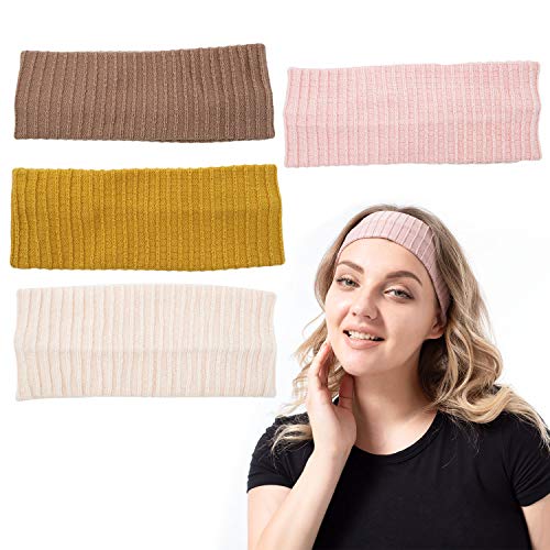 Toderoy Headbands for Women Knotted Boho Hair Bands for Girls Turban Headwrap Yoga Workout Vintage Hair Accessories for Lady … (Set 1)