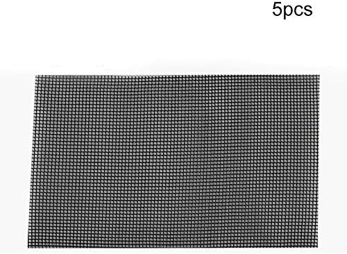 Yozhanhua 5 x Plastic Cuttable Drainage Mesh Sheet Flowerpot Bottom Net Succulent Bonsai - Black, 30 x 20 cm 5pcs