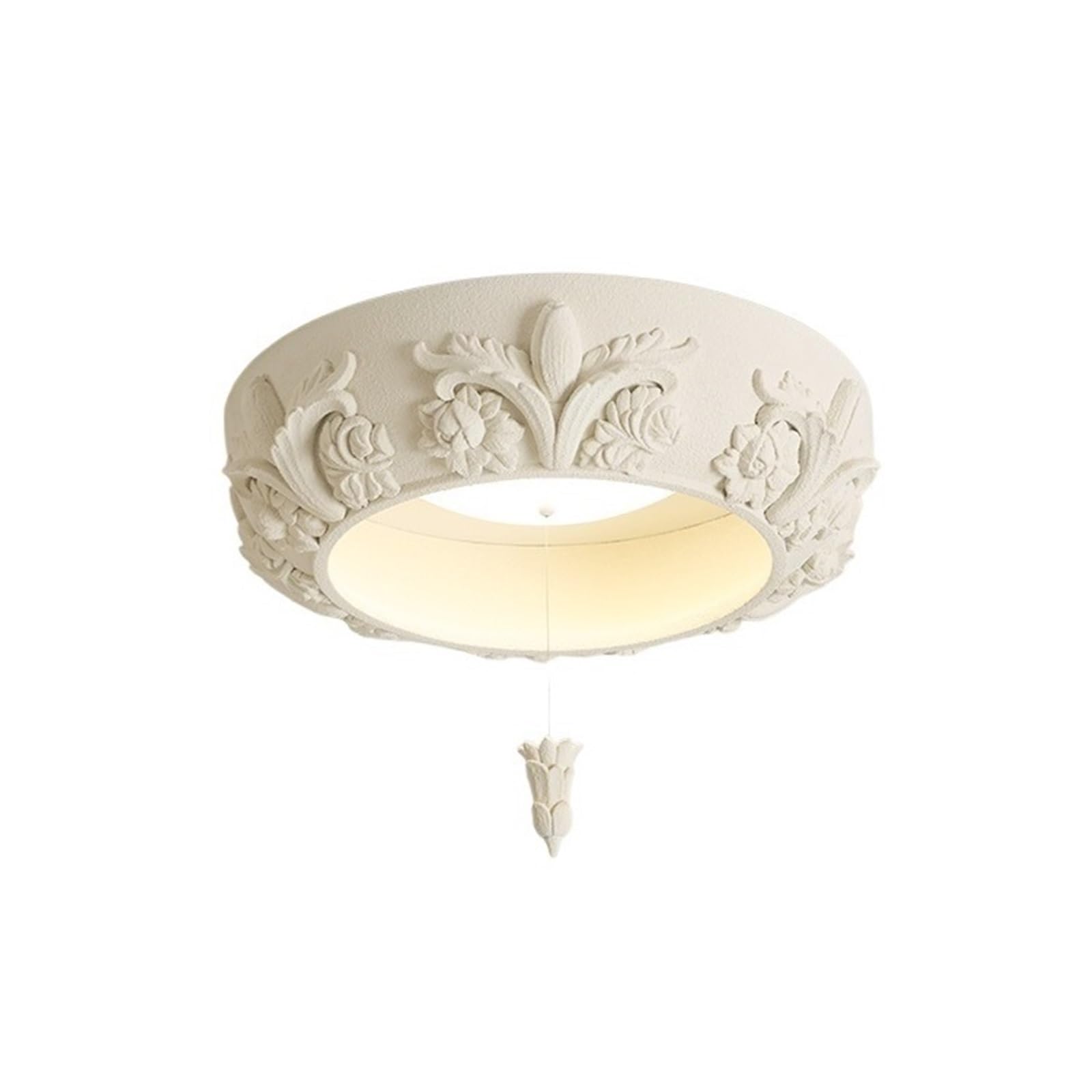 CYairong-22 Ceiling Lighting Elegant Round Art Bedroom Decorative Lamp Modern Simple French Style Ceiling Ceiling Lamp