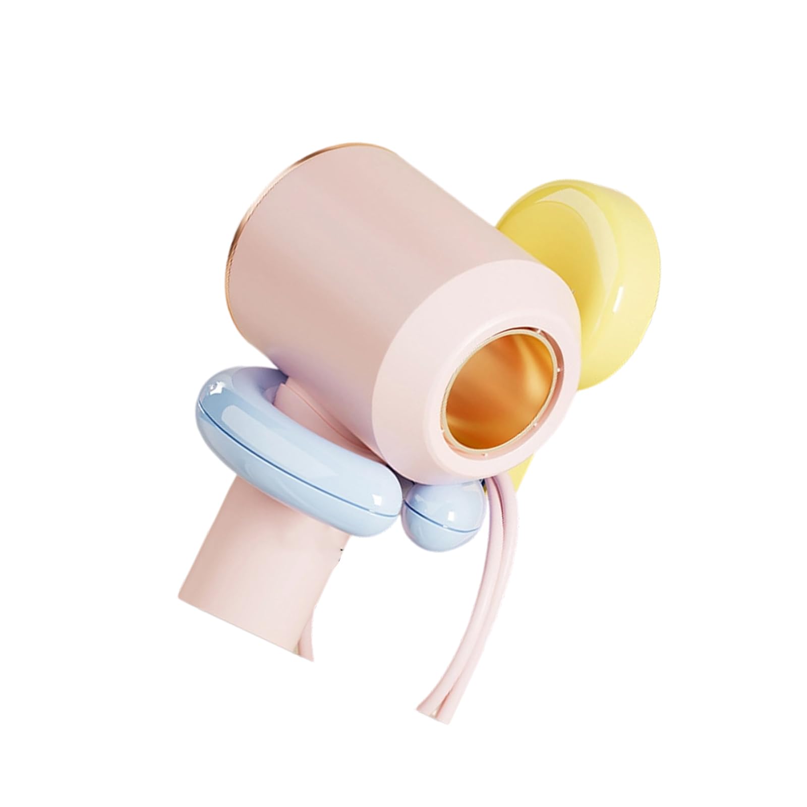 HDOYTXXM Space Saving Wall Mount Hair Dryer Holder Strong Adhesive Suction Cup Holds 5kg for Home Salon Bathroom Adjustable Blow Dryer Wall Mount