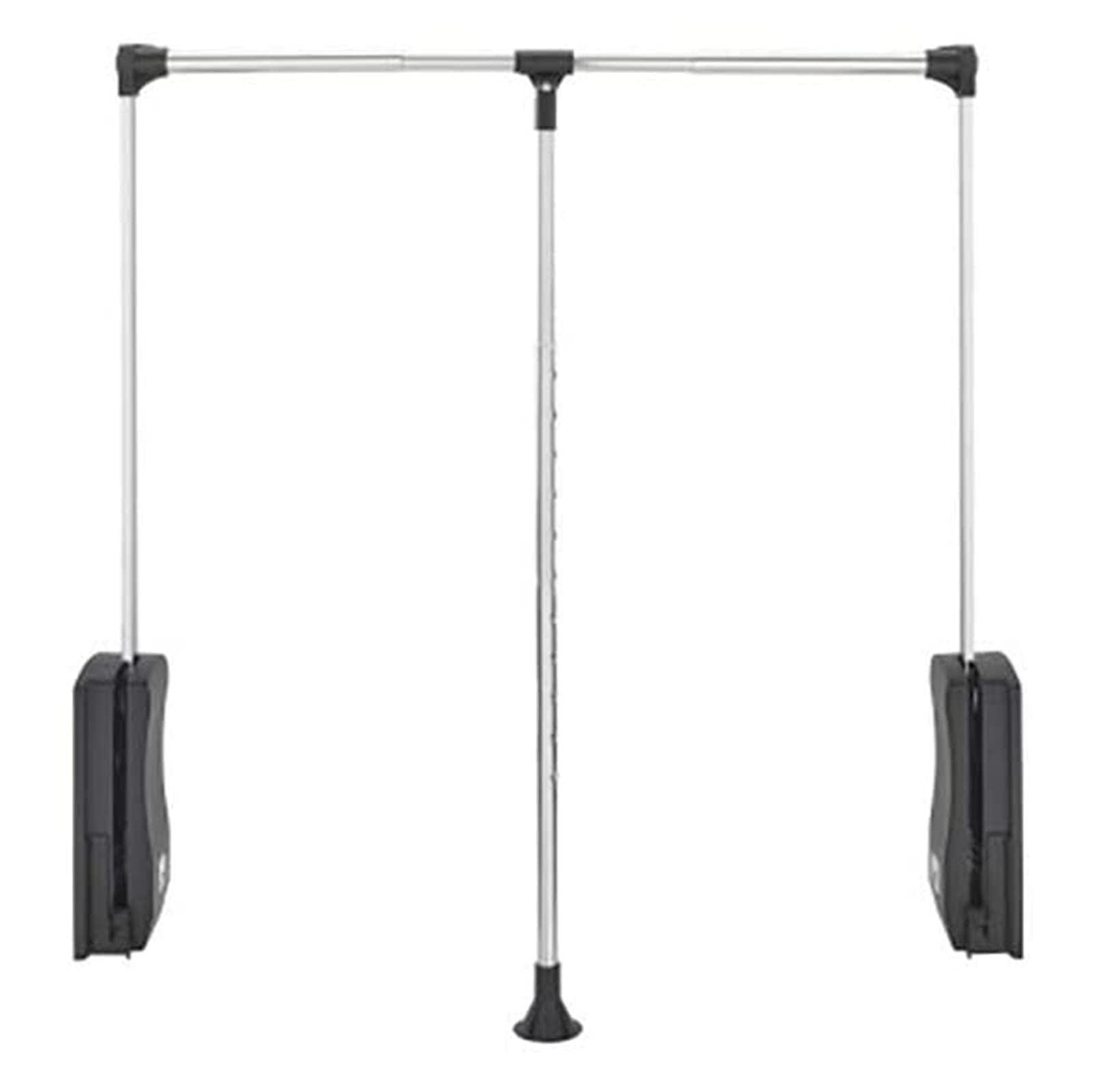 HTTGDGDH Adjustable Pull Down Closet Rod, Extensible Wardrobe Hanging Rail, 510-1210Mm Soft Return Storage Rack, Space-Saving Clothes Hanger System,660-890mm