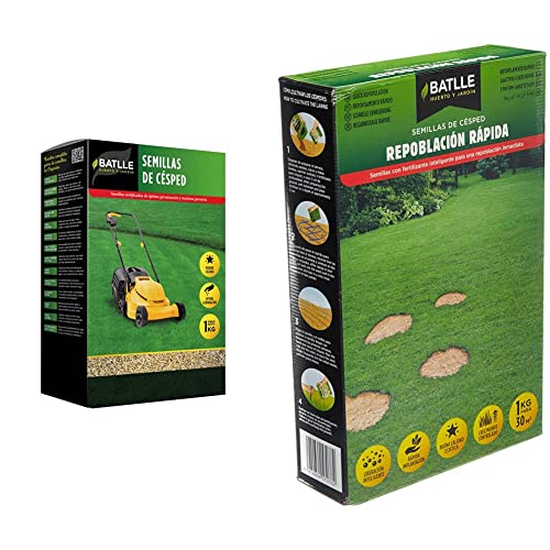 Poa Pratensis Certificada + Césped Repoblación Rápida 1kg