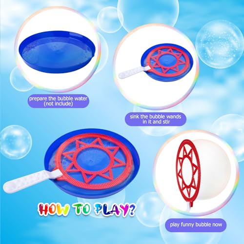 27Stück Große Seifenblasen Set Kinder Buntes Seifenblasen Spielzeug Bubble Geschenke Riesenseifenblasen für Sommer Outdoor Kinder Geburtstag Partys Hochzeit