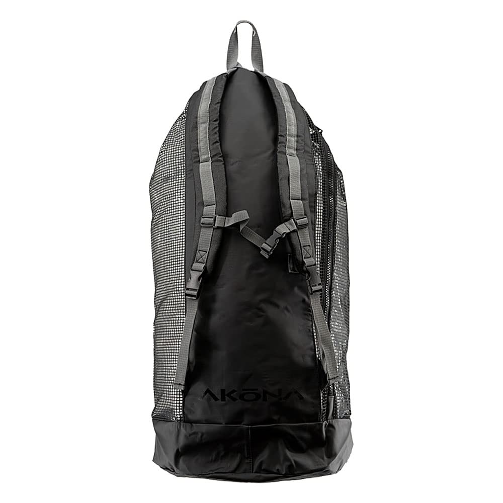 AKONA Huron DX Heavy Duty Mesh Backpack with Dry Bag - Black