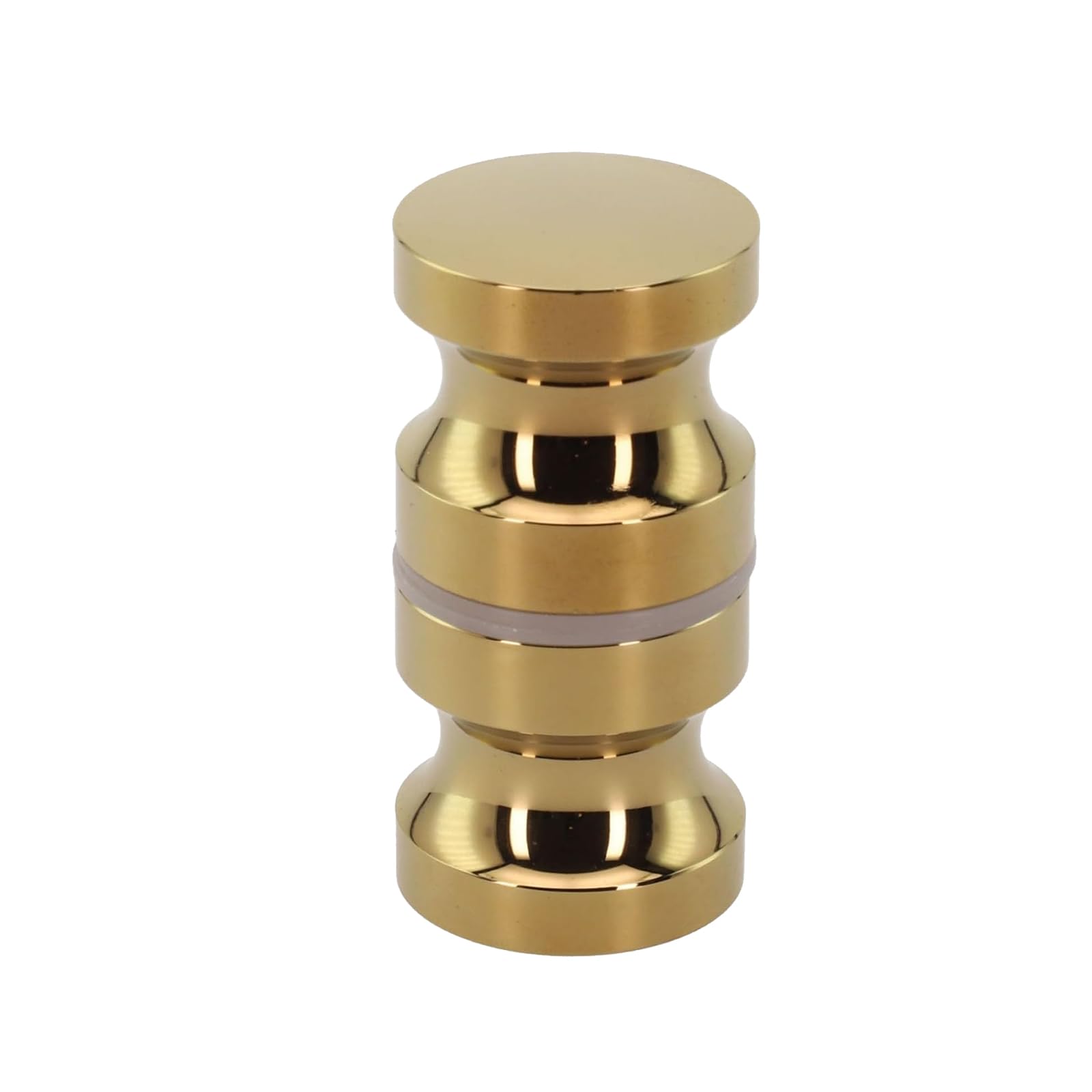Nes Home Round Brushed Brass Aluminium Shower Door Knob Handle