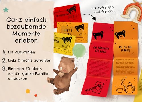 Losbox zur Geburt - Das Geschenk zur Geburt für Mama, Papa & Baby I 50 Lose mit wundervollen Ideen für das erste Jahr I Geschenk zur Geburt für Mädchen & Jungen und Geschenkidee für werdende Eltern