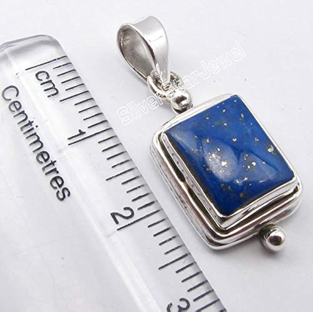 Pendentif de bijoux en argent sterling 925 fait à la main en lapis-lazuli 2,17&quot