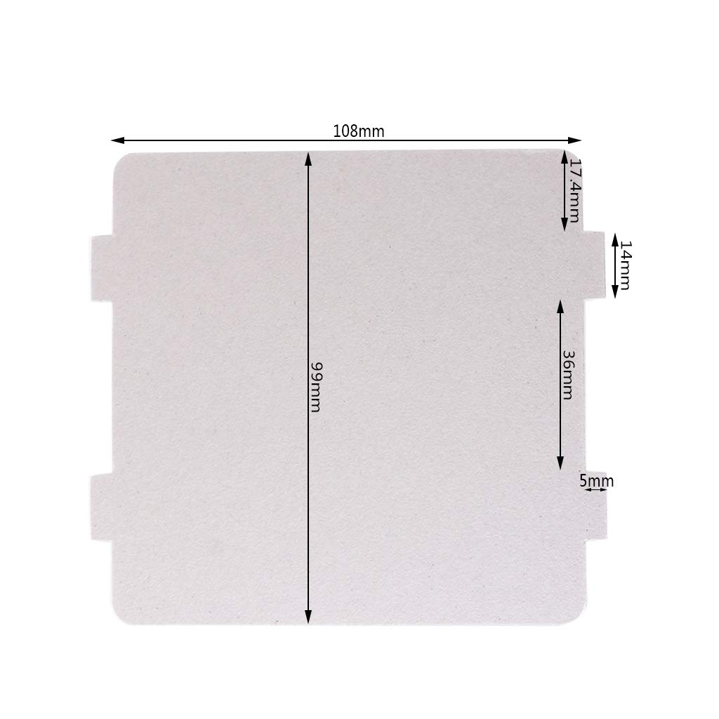 5 Piastre Di Mica Per Microonde – Ricambio 108 X 99 Mm, Proteggi Il Tuo Forno!