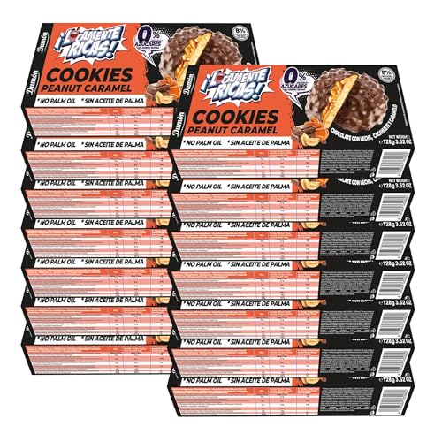 DUMON Galletas Zero Sin azucar Locamente Ricas 14 Paquetes por Caja (Chocolate con Leche)