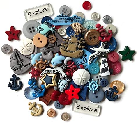 Buttons Galore Nautical Buttons for Crafts & Sewing - 50 Piece image 5
