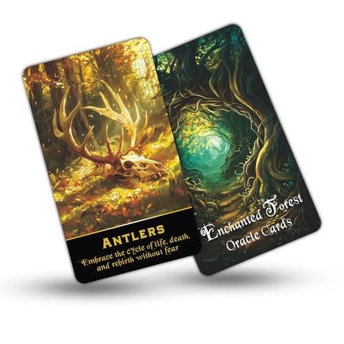 Baraja de oráculo bosque encantado para principiantes y sabiduría natural
