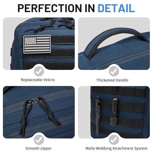 Image of Wotony Military Tactical Backpack for Men Waterproof Daypack 3 Day Assault Pack Molle Bag with Water Bottle Holder