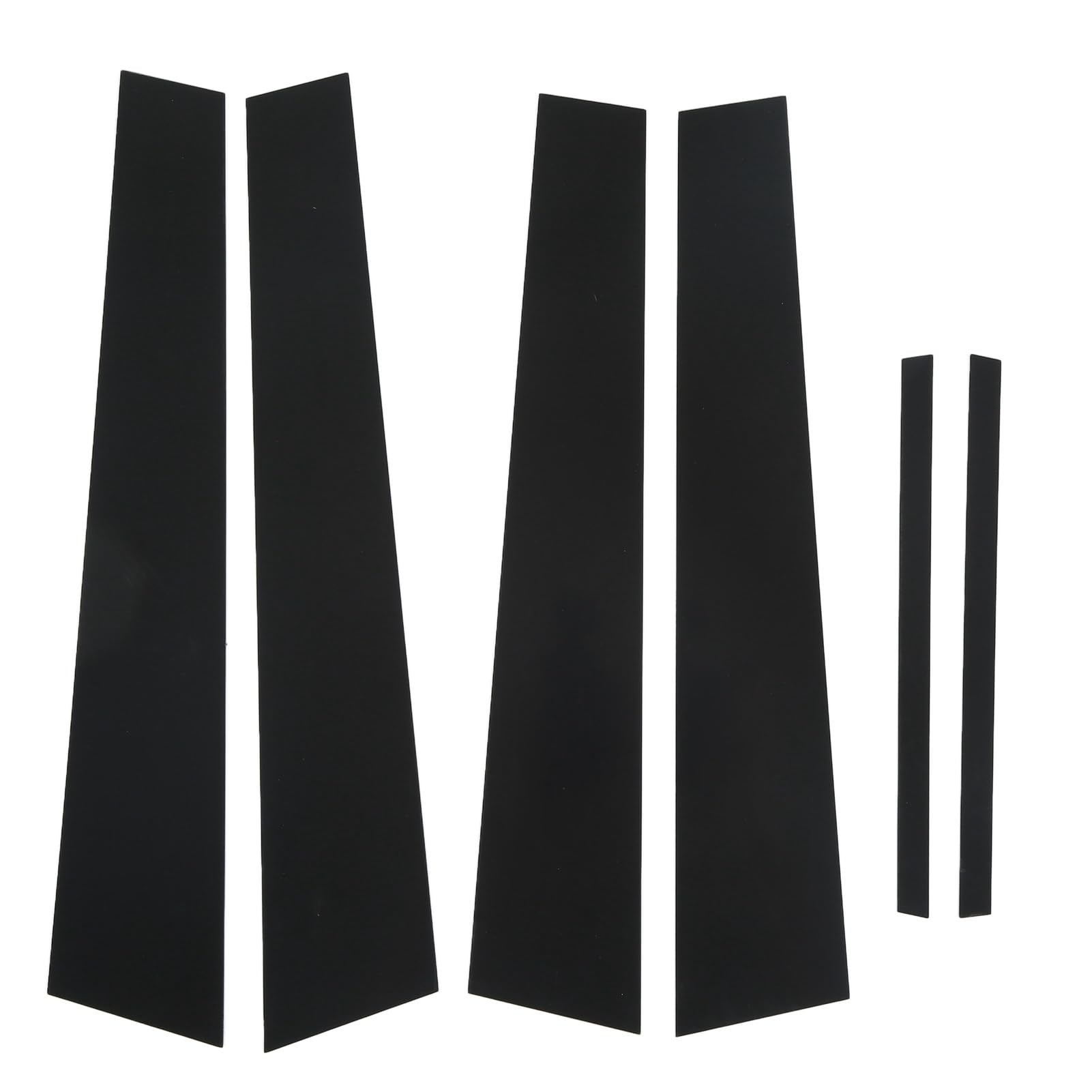 KooingTech 6pcs Pillar Post, 39 * 7.5cm Pillar Trim Black, Window Pillar Posts Cover Trim Suitable for Charger 2011-2021