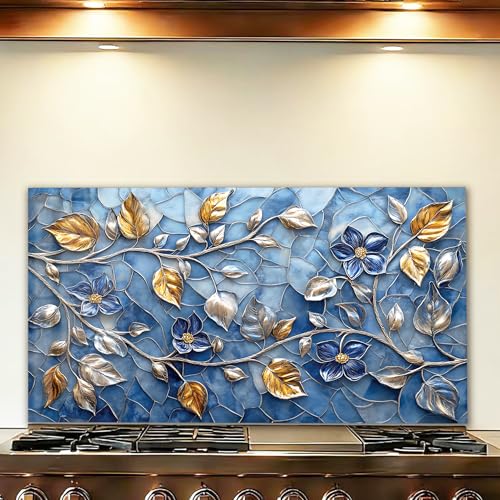 LMSDYSHU Mosaic Leaves Backsplash