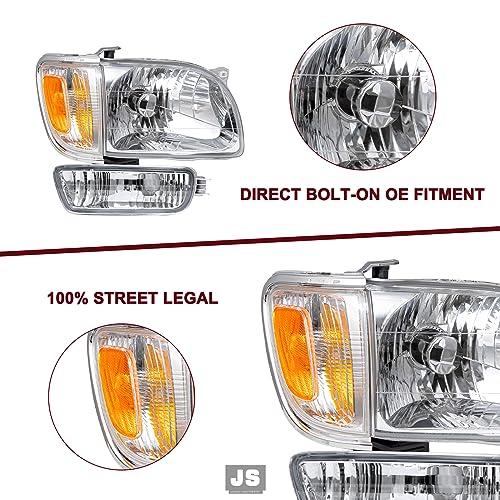 Image of JSBOYAT Headlight Assembly for 2001-2004 Toyota Tacoma CSL + BL