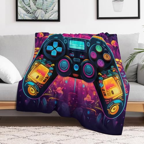 Manta de franela de Game Controllers para sofá suave y cálida de 140x180 cm 3