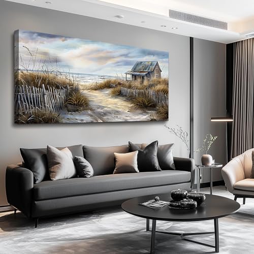 PHAOHUAXM-Farmhouse-Wall-Art-For-Living-Room-Canvas-Wall-Decor-For-Bedroom-Office-Dining-Room-Decor-Boho-Printing-Paintings-Seaside-Landscape-Painting-Pictures-Ready-To-Hang-Home-Decor-20X40