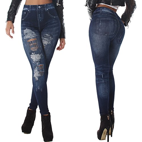 Veryzen Donna High Waist Jeggings Leggings Vita