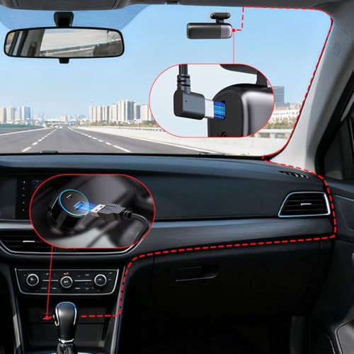 Image of REDTIGER 11.5Ft USB Type-C Power Cord Series Dash Cam, No Data Transfer Function, Car Camera Power Only
