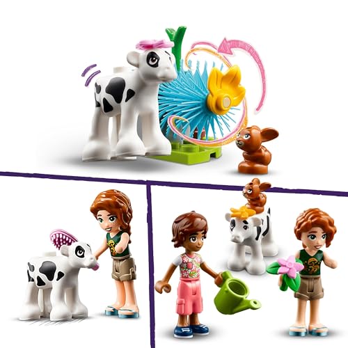 Friends Stalla del Vitellino di Autumn, Giochi per Bambine e Bambini da 5 Anni in su, Piccolo Set di Animali da Fattoria Giocattolo con Mucca, Coniglietto e 2 Mini Bamboline, Idea Regalo 42607 - Lego - Immagine 3