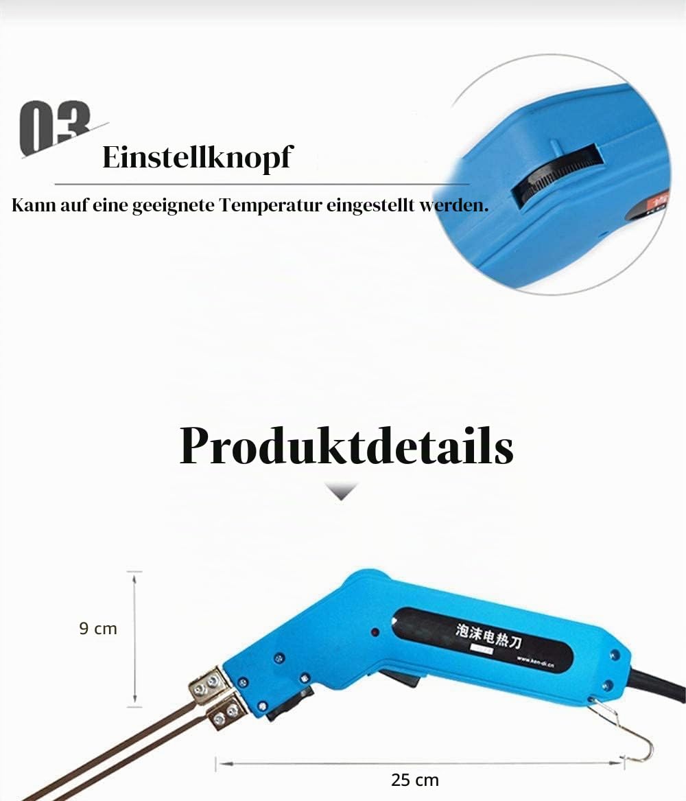 Elektrisches Messer Schaumschneider Cutter Schneidset