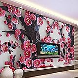 Benutzerdefinierte Tapete Relief Stereo Pflaumenblüte TV Wand Wandgestaltung Papel Pintado Tapete wandpapier fototapete 3d effekt tapeten Wohnzimmer Schlafzimmer-150cm×105cm