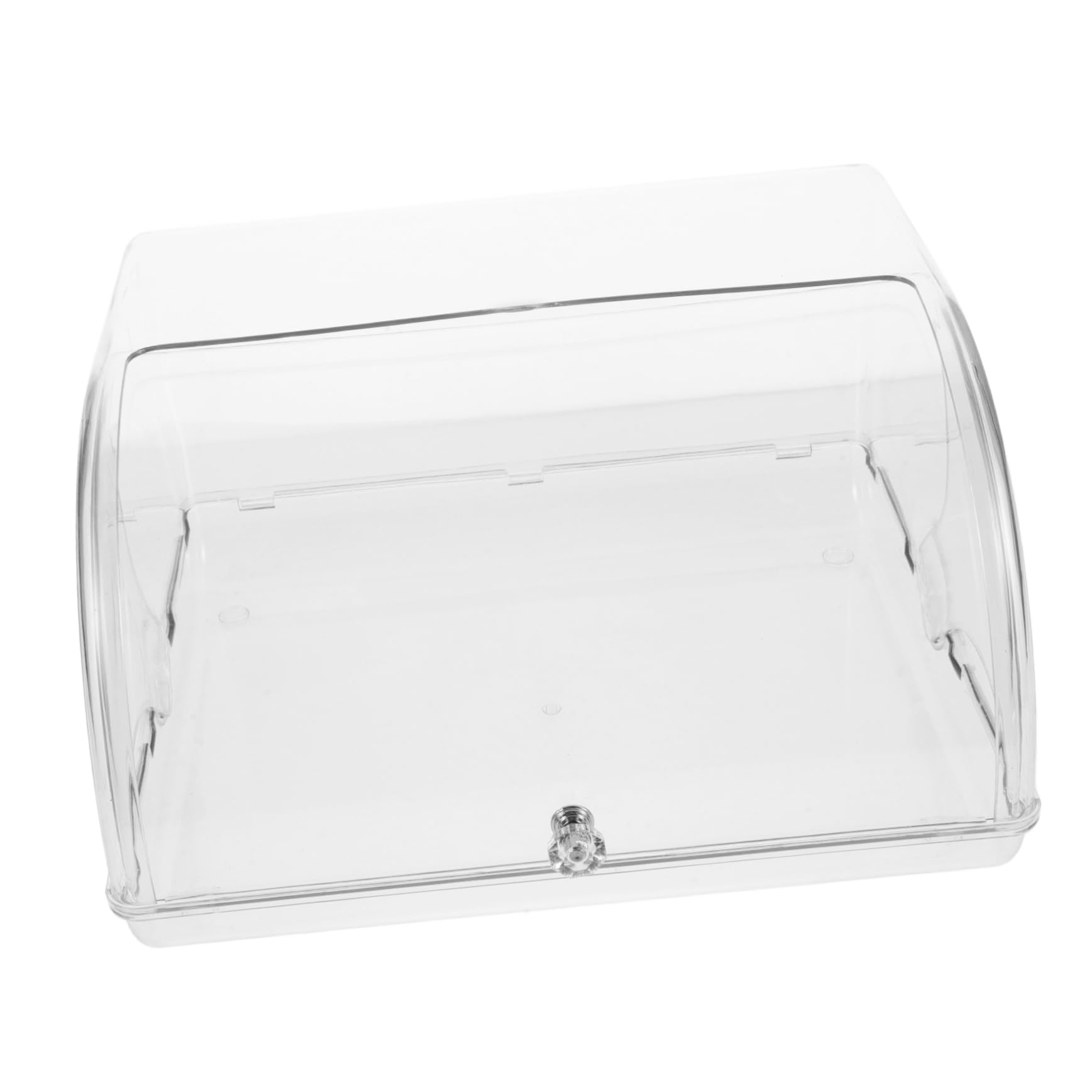 Cabilock Contenedor para Pan de Plástico Tapa Enrollable, Duradero y Práctico para Almacenar Pan y Muffins Encimera Cocina